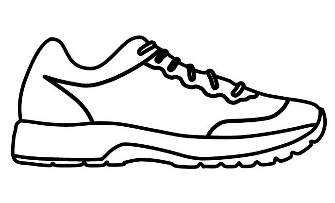 chaussure de marche dessin